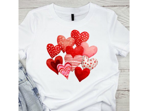 12PNGs Watercolor Heart Bundle: Creative Uses