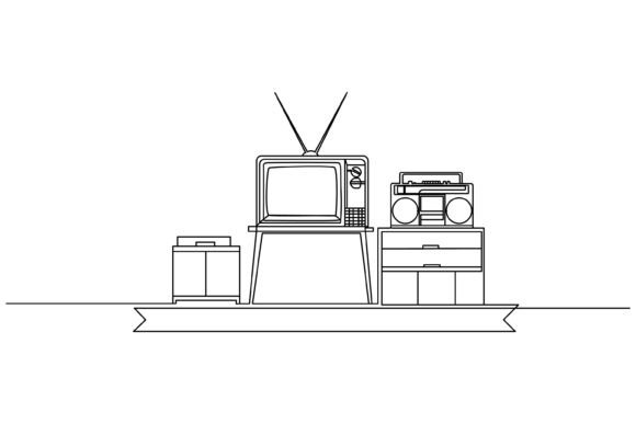 Continuous Line Design of Classic Electr: A Modern Minimalist Touch