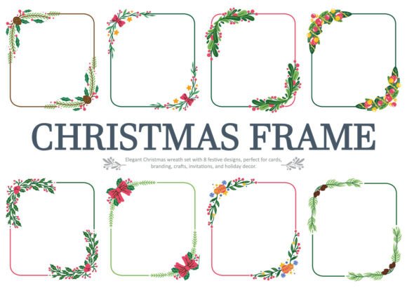 Elevate Your Holiday Designs: A Complete Guide to the Christmas Leaf Frame Set and Wreath Collection