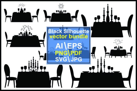 Elevate Your Visual Storytelling with Silhouette Dining Table Settings Chairs