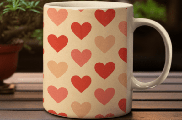 Elevating Visual Storytelling with the Watercolor Heart Pattern Collection in S