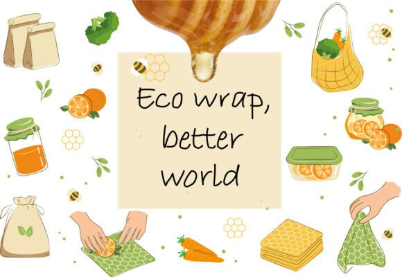 Embracing Sustainable Design: The Power of Eco Beeswax Wraps Vector Art in Modern Creativity