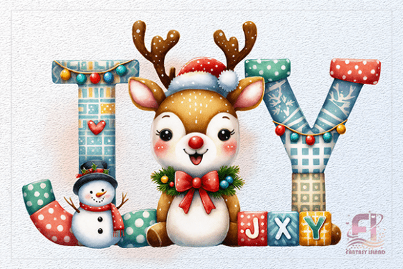 Evaluating Christmas JOY with Cute Deer Snowman Clipart for Holiday Projects