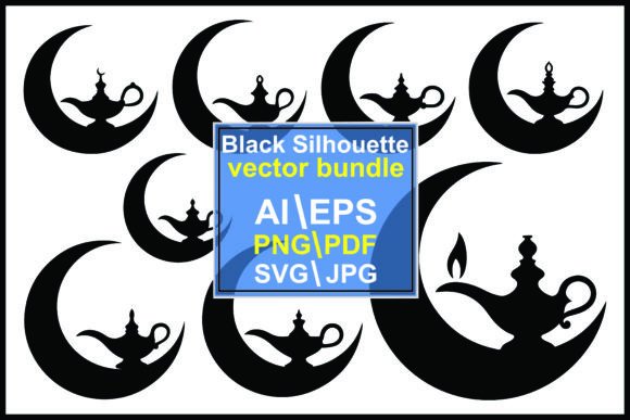 Evaluating Silhouettes of Genie Lamps Against Moons for Creative Projects