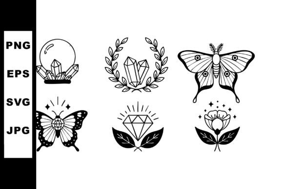 Evaluating the Crystal and Butterfly Vector Illustration Set for Professional Design