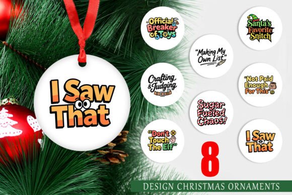Evaluating the Sassy Elf Quote Ornament Digital Collection for Holiday Projects