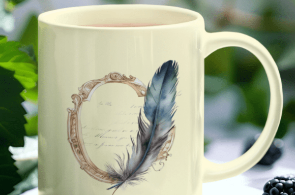 Reviving Vintage Elegance: The Artistic Depth of the Watercolor Feather Collection