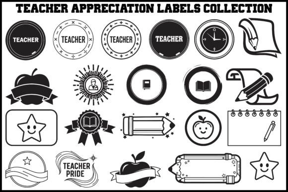 Teacher Appreciation Labels Collection Guide