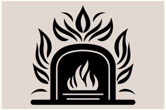 Unlocking Creative Potential with Fireplace Silhouette with Flames