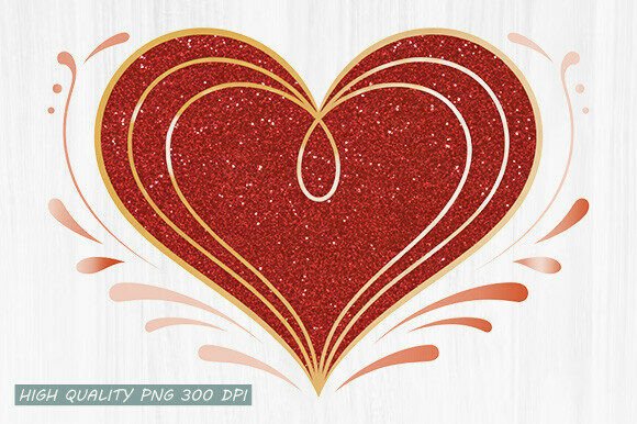 Unlocking Creative Potential with Red Glitter Heart PNG Clipart