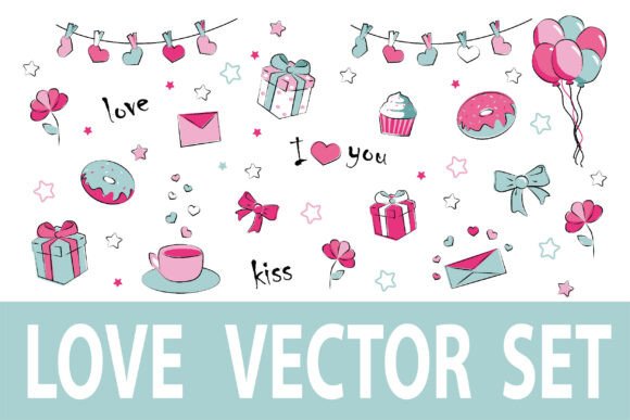 Unlocking Creative Potential with the Valentine Love Doodles Vector Set