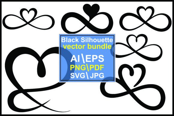 Unlocking Endless Design Possibilities with a Collection of Black Infinity Heart Symbols