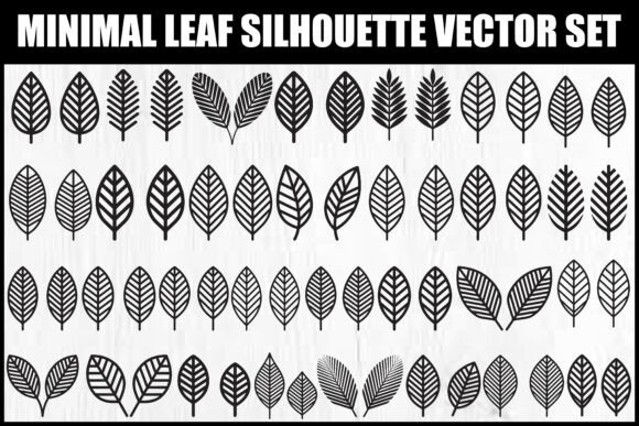 Unlocking the Potential of the Minimal Leaf Silhouette Vector Set for Modern Design